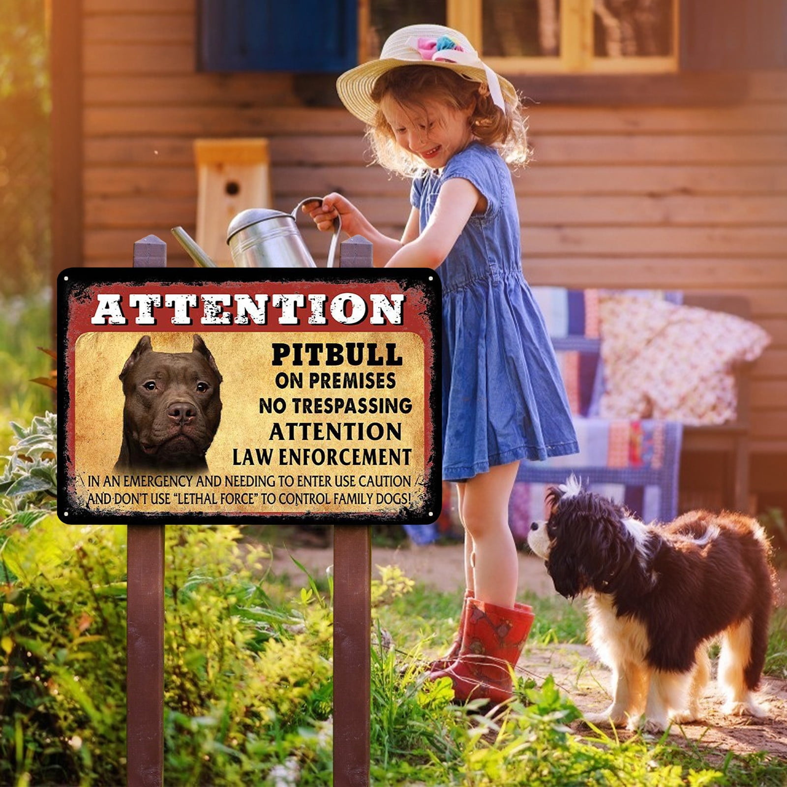 dog on premises sign walmart