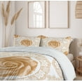 thumbnail image 6 of Ambesonne Floral Duvet Cover Sets, Rose Florets, 2-King, Sand Brown White, 6 of 7