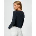 thumbnail image 2 of Cotton Ribbed Crew Neck Long Sleeve T-Shirt, 2 of 6