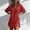B Red, variant on Wuphunn Womens Cotton Linen Collared Lapel Short Cuff Sleeve Chest Pocket Side Split Long Shirt Dress Oversized Loose Swim Cover Up Beach Vacation Summer Casual Top A Black L