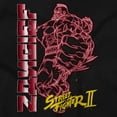 thumbnail image 2 of Street Fighter 2 Zangief Neon Sign Womens Slim Fit Graphic Tee Brisco Brands X, 2 of 5