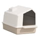 thumbnail image 5 of Caja de arena portátil para gatos, baño, baño, gran espacio, a prueba de salpicaduras, cerrado con tapa, bandeja de arena para mascotas, para conejos, Marrón Yinane Bandeja de arena para gatos, 5 of 8