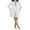 White, variant on JYYYBF Women's Spring Summer Satin Robes Long Sleeve Soft Bathrobe V Neck Sleepwear with Belt