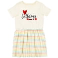 thumbnail image 3 of Inktastic Bulldogs with Heart and Arrow Girls Toddler Dress, 3 of 5