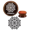 thumbnail image 1 of Printtoo Card Making Wooden Rubber Floral Mandala Pattern Scrap-booking Craft Textile Stamp-3 Inch, 1 of 2