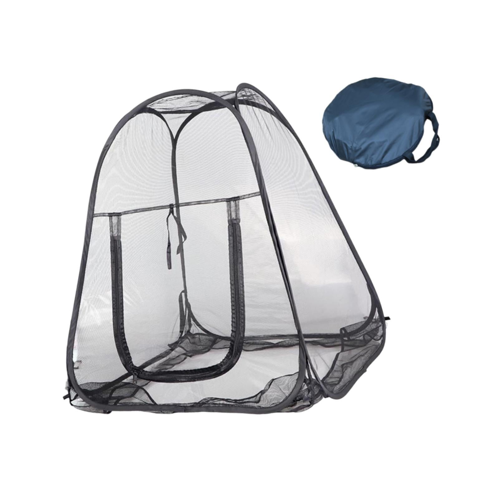 simhoa Camping Mesh Tent Single Person Shelter Automatic Opening with Carry Bag Outdoor Screen Tent for Picnic Kayaking Lawn Fishing