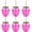 6pcs cups-A, variant on 6/10pcs Hawaiian Summer Pineapple Coconut Drinking Cups Strawberry Shaped Juice Drink Cups for Birthday Wedding Beach Pool Party