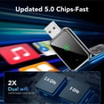 thumbnail image 6 of Wireless CarPlay Adapter for iPhone, Converts Wired to Wireless CarPlay Adapter, CarPlay Dongle Stick for Apple Wired CarPlay Cars & for iPhone 6 iOS 10+, USB & Type-C, for Gifts, Black, 6 of 10