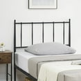 thumbnail image 6 of CREATIVE HOBBIES Twin Size Metal Platform Bed Frame with Headboard, Bed Frame Mattresswith Slat Support and 12.3" Storage Height No Box Spring Needed, 6 of 7