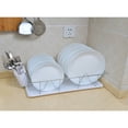 thumbnail image 3 of Kitchen Details 3 Piece Chrome Dishrack with Tray in White, 18.9" x 11.81" x 3.94", 3 of 3