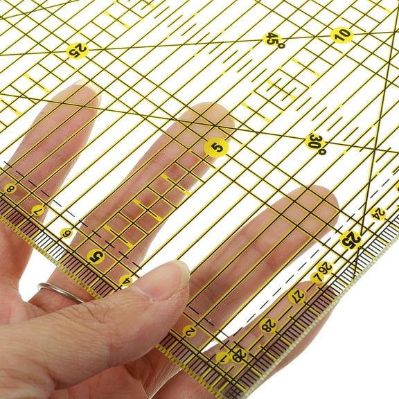 Dytern DIY DIY Quilter's Ruler with Double Color Grid Lines for Easy Precision Slitting(15 x 30cm)
