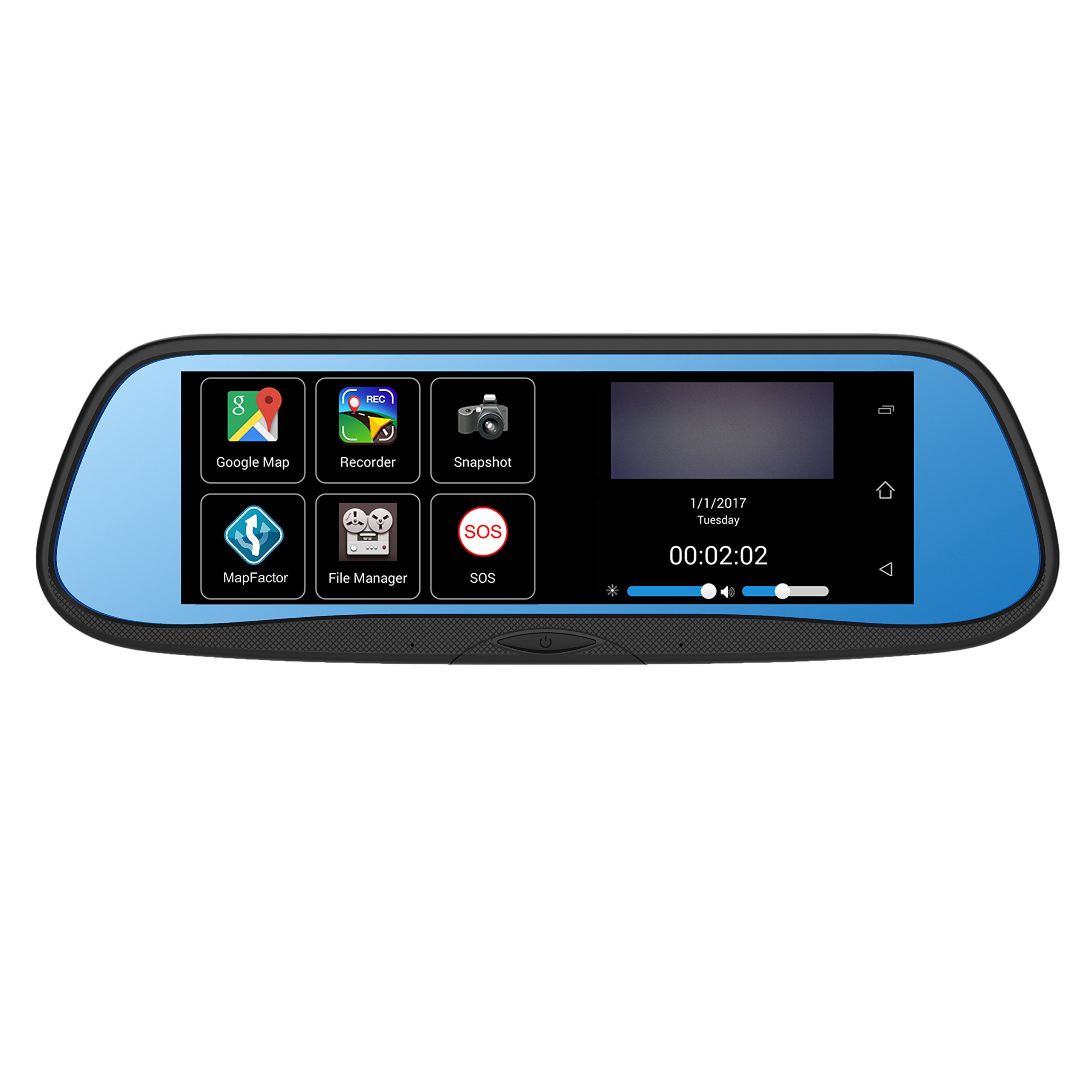 BOYO VTW73M 7.3" OE Style Rear View Mirror Monitor with Built-In WIFI Miracast 