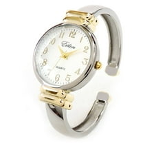 2Tone SL Metal Band Slim Case Women's Bangle Cuff Watch