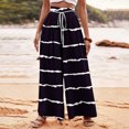 thumbnail image 2 of Limited Time Deal kttectoa Women's Pants Stripe Print Wide Leg Pants High Waisted Drawstring Dress Pants Comfy Wide Leg Pants Beach Lounge Trousers Womens Pants Plus Size, 2 of 5
