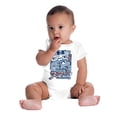 thumbnail image 6 of Angry Smurf Cartoon Manga Mashup Romper Boys or Girls Infant Baby Brisco Brands 18M, 6 of 7