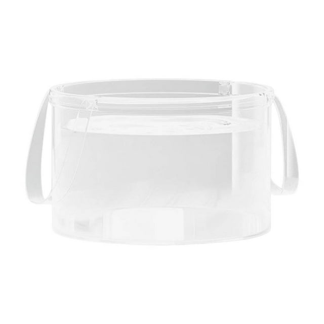 Cubeta plegable de viaje, cubo portátil plegable con asa para acampadas al aire libre, senderismo, pesca, baños de pies, uso múltiple, lavabo duradero y a prueba de fugas