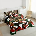 thumbnail image 3 of Feelyou Camo Duck Wildlife Queen Comforter Set for Teen, Rustic Farmhouse Hunting Bedding Sets, Vintage Camouflage Reversible Bedding Comforter Set, Super Cozy Room Decor, 3-Piece, 3 of 8