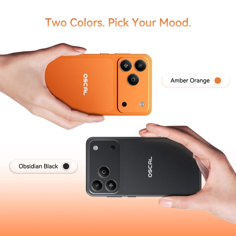 OSCAL Flat 3C Mini Unlocked Phone for Seniors,5