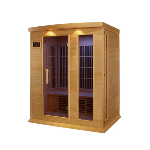 Dynamic Infrared 3 Person Carbon FAR Infrared Sauna by MAXXUS