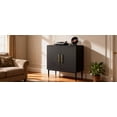 thumbnail image 3 of Sideboard Cabinet, 30.3" W Modern Black Accent Storage Cabinet with Doors and Shelves , Wood Coffee Bar Storage Station for Bedroom , Kitchen, Dining Room, Living Room, Entryway, 3 of 15