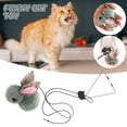 thumbnail image 6 of Yuehao Interactive Cat Toys Automatic Cats Toy with Adjustable Elastic Rope Door Window Hanging Rabbit Self Palying Pet Toys for Cats Grey, 6 of 6