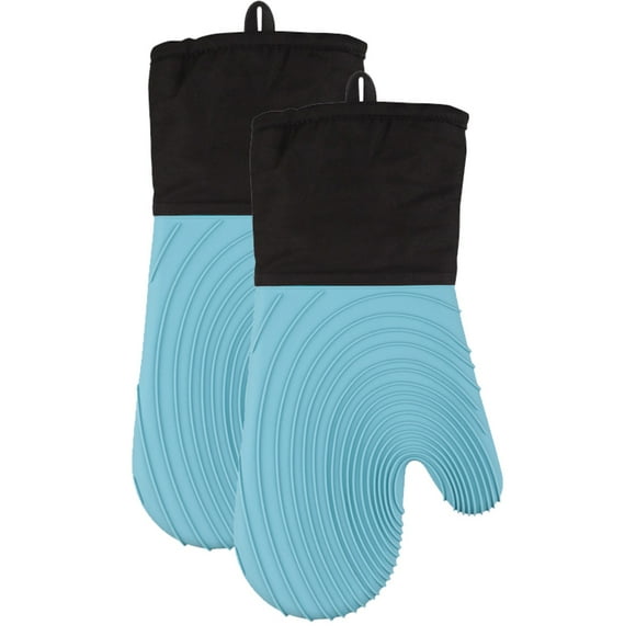 Silicone Oven Mitt, Oven Mitts, Heat Resistant Pot Holders, Flexible Oven Gloves