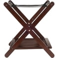 thumbnail image 4 of Winsome Remy Transitional Solid Wood Luggage Rack with Shelf in Cappuccino, 4 of 8