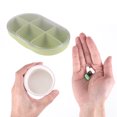 thumbnail image 4 of Unique Bargains 1 Pc 6 Compartment Single Layer Pill Case Portable for Travel Green, 4 of 6