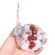thumbnail image 2 of 1 Uds. Decoración navideña bola redonda de Navidad colgante decoración de árbol de Navidad (estilo 1) BR  Rojo Verde, 2 of 5