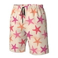 thumbnail image 4 of Rocae Starfish for Men's Beach Shorts Casual Elastic Waist Drawstring Summer Beach Shorts,S-3XL-XX-Large, 4 of 6