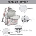 thumbnail image 4 of Pioneer Flower Floral Print Pattern Backpack for School,Cute School Bag,Schoolbag with Adjustable Shoulder Straps & Padded Back,15.25"x11.5"x5.25", 4 of 5