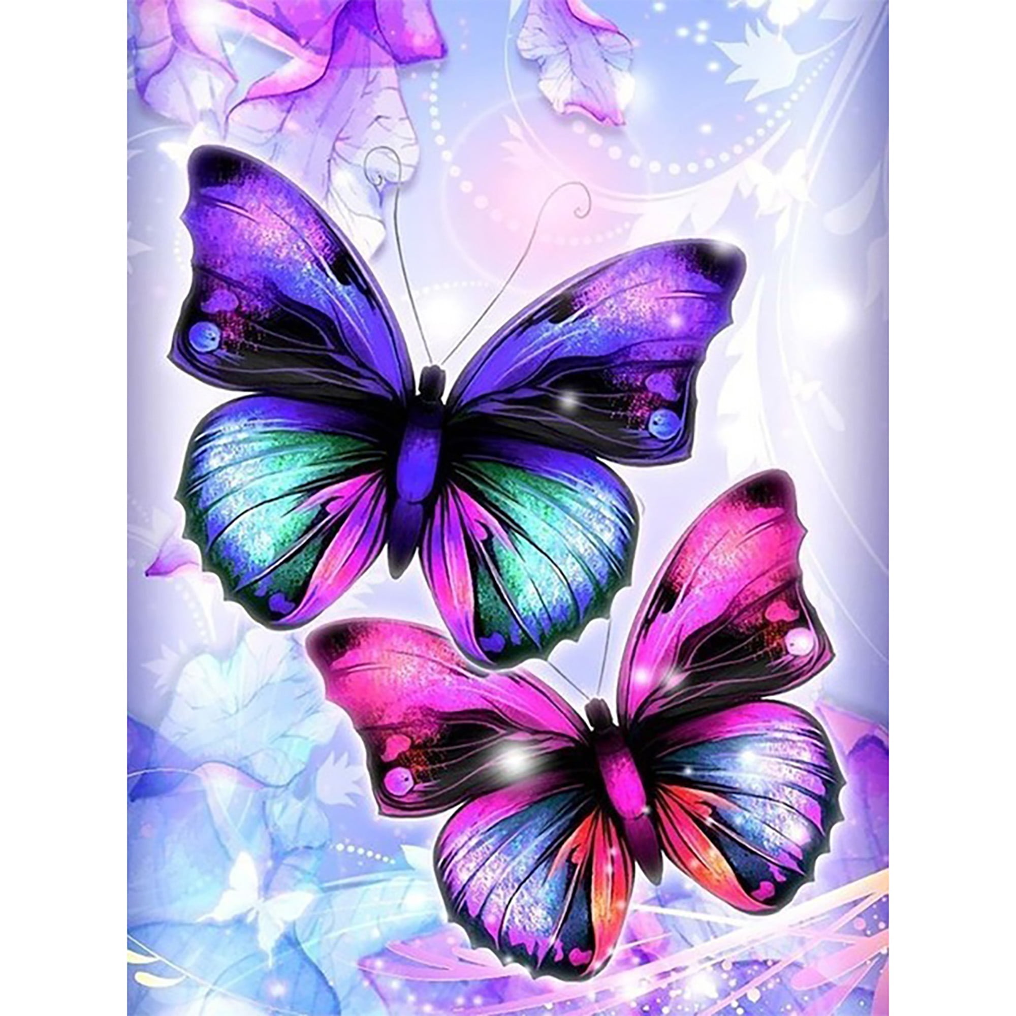 Butterfly 5D Diamond Painting Embroidery Cross Craft Stitch Arts Kit Mural Home Decor 