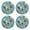 Prickly Pear, variant on Vzayyk 4Pack Wooden Coasters With Cork Base Heat-Resistant Drink For Home Office Restaurant Pattern Of Watercolor Mermaid Scales