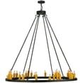 thumbnail image 3 of Meyda Tiffany 137662 Deina 28 Light 60" Wide Taper Candle Style Chandelier - Smoke, 3 of 5