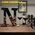 thumbnail image 2 of Decomil Wine Cork Holder (A-Z) (Letter N) | Decorative Wine Letters Cork Holder (N) | Wall Art Cork Holder Decor (N), 2 of 6