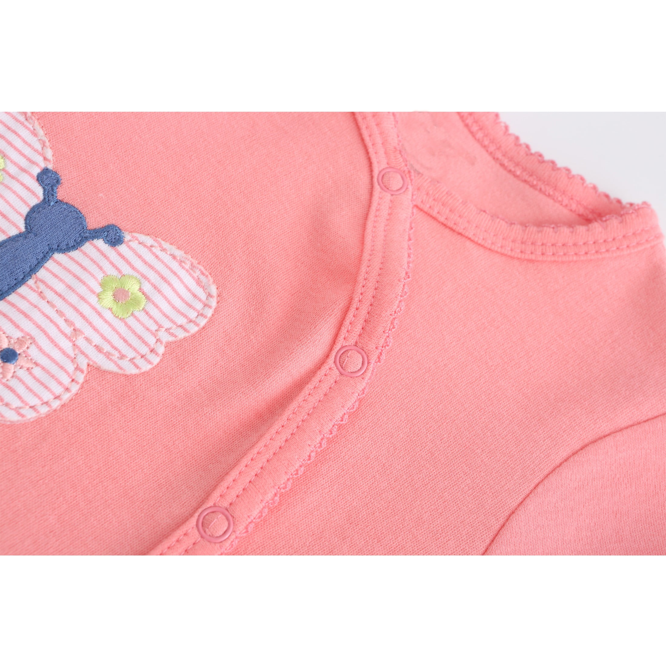 Zavbaby Unisex Newborn 3 Pieces Sleep´N Play Footed Pajamas Cotton Cartoon Rompers Infants Outfit ，Size:0-12Months