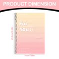 thumbnail image 2 of School Supplies, Homecoming Notebook For Work B5 10.3 X 7.08 Inch College Horizontal Diary Notebook Kraft Cover Notebook Lined Paper 60 Sheets For School Learning (gradient Color), 2 of 7