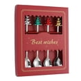 thumbnail image 1 of WJCA 4-Piece Festive Utensil Set, Elegant Spoons and Forks with Tree Motif for Dining and Dessert, Holiday Tableware Collection, Sliver Design, 1 of 8