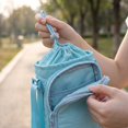 thumbnail image 2 of Clossjun Men Women Crossbody Bags Water Bottle Holder With Strap Adjustable Belt Fashion Bags For Water Bottles Outdoor Hiking Work Out Back To School Sky Blue, 2 of 3
