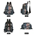 thumbnail image 2 of JIALIOU Mini Backpack Purse for Women Quilted Casual Daypack Small Travel Shoulder Bag, American Skull, 2 of 7