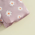 thumbnail image 7 of Okbabeha Toddler Girl Summer Outfit Baby Daisy Crew Neck Short Sleeve T Shirts Tops and Shorts Set Cute 2Pcs Clothes, 7 of 7