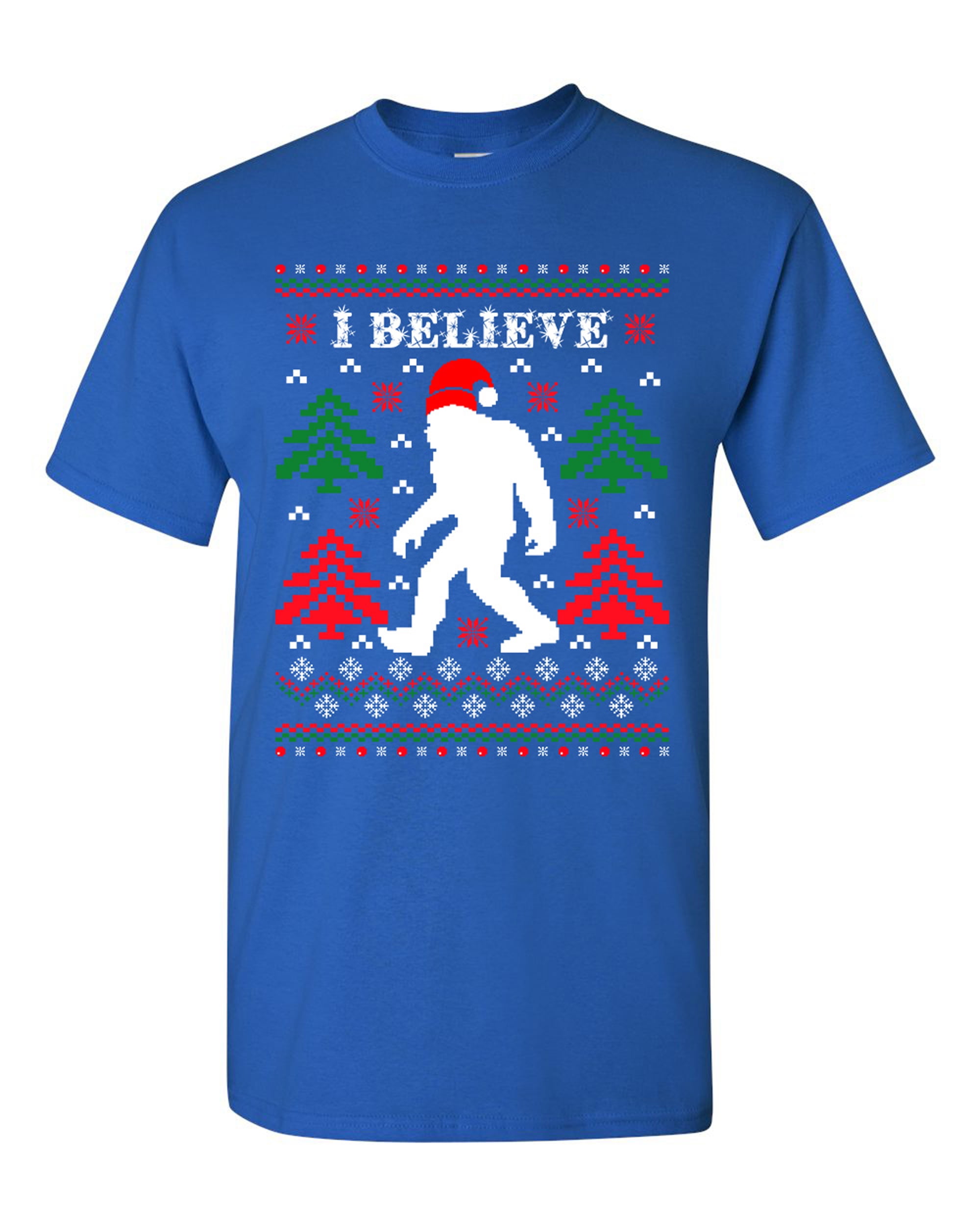 Christmas Shirt Believe Bigfoot Shirt Christmas Bigfoot Shirt Sasquatch Santa Shirt Bigfoot Lover Christmas Gift Bigfoot Xmas T Shirt