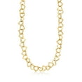thumbnail image 3 of Ross-Simons 14kt Yellow Gold Heart-Link Necklace, Women's, Adult, 3 of 6