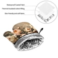 thumbnail image 6 of Honeii Vintage Peonies Rustic Charm Pattern Oven Mitts and Pot Holders, Silicone Oven Gloves,500 F Heat Resistant Oven Mitts Sets, 4PCS, 6 of 6
