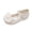 Beige, variant on Soft Ballerina Petals Flats with Strap for Girls 3D Flower Waterproof Water Shoes Mary Jane Hollow Out Clogs