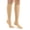 Beige, variant on 1Pair Zipper Compression Socks Women & Men - Calf Knee High 15-20mmHg Closed Toe Compression Stocking