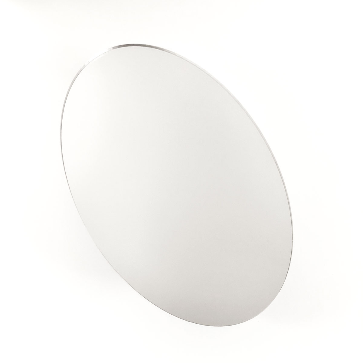 Acrylicblank Acrylic Silver Mirror Oval Ellipse (1/8" Thick Silver