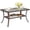 Brown, variant on BoldGear Outdoor Coffee Table with Storage Wicker Patio Coffee Table, Tempered Glass Top Coffee Table for Patio Outside Balcony Porch Deck (Grey)