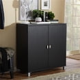 thumbnail image 2 of Baxton Studio Marcy Armoire de Rangement Polyvalente pour Entrée en Brun, 2 of 6