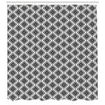 thumbnail image 2 of Ambesonne Geometric Shower Curtain, Monochrome Americas, 69"Wx84"L, Black White, 2 of 2